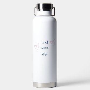 Cool Aunt Best Aunt New Aunt Personalized Water Bottle