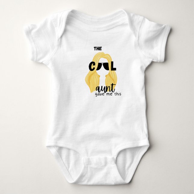 Cool Aunt Blonde Baby Bodysuit (Front)