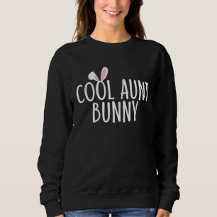 Cool Aunt Bunny Family Rabbit  Matching Couple Eas Sweatshirt