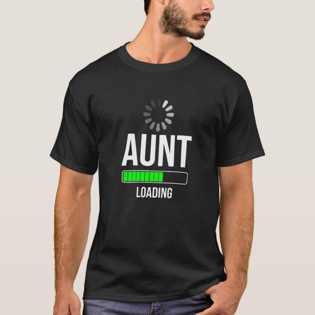 Cool Aunt Loading  Illustration  Graphic Designs T-Shirt (Front)