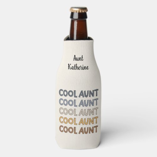 Cool Aunt Modern Cute Gifts for Auntie Bottle Cooler