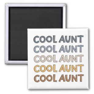 Cool Aunt Modern Cute Gifts for Auntie Magnet
