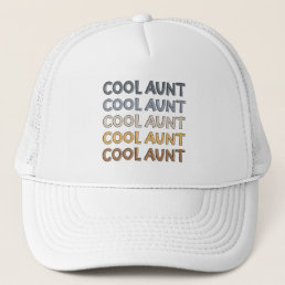Cool Aunt Modern Cute Gifts for Auntie Trucker Hat