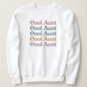 BEJUYOE I'm The Perfect Aunt I Just Cuss A Lot Sweatshirt Womens Funny  Auntie Gift Sweatshirt Casual Long Sleeve Loose Tops Beige at  Women's  Clothing store