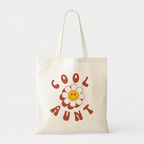 Cool Aunt Smiley Flower Tote