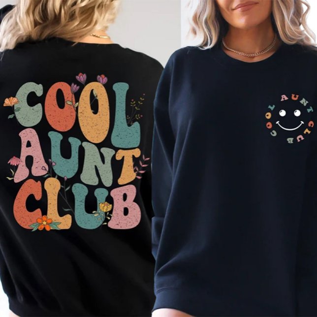 Cool Aunts Club Floral Sweatshirt (Creator Uploaded)