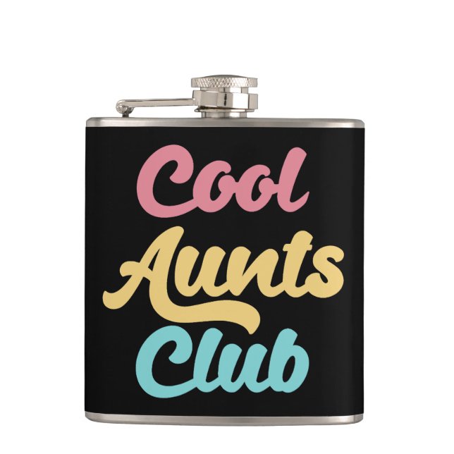 Cool Aunts Club II Flask (Front)