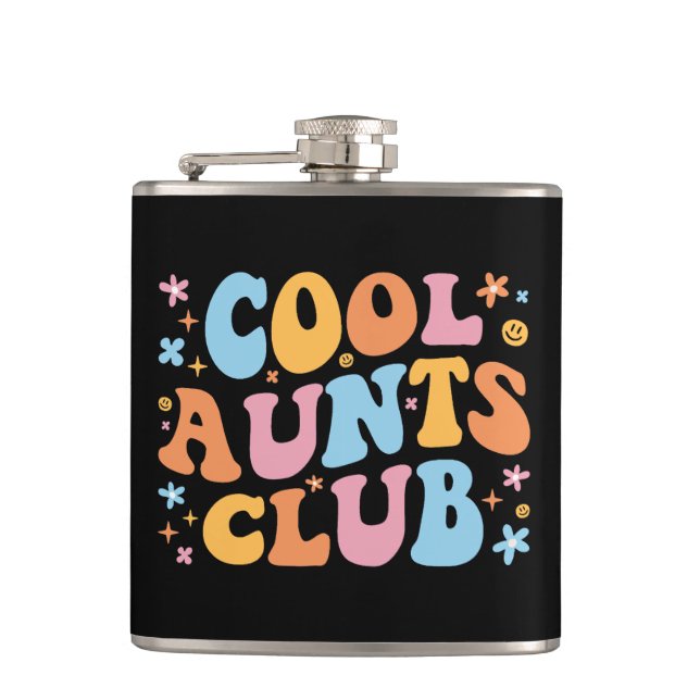 Cool Aunts Club III Flask (Front)