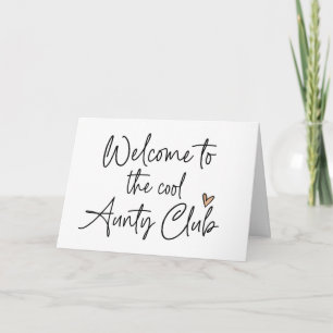 Cool Aunty Club New Baby Pregnancy Announcement