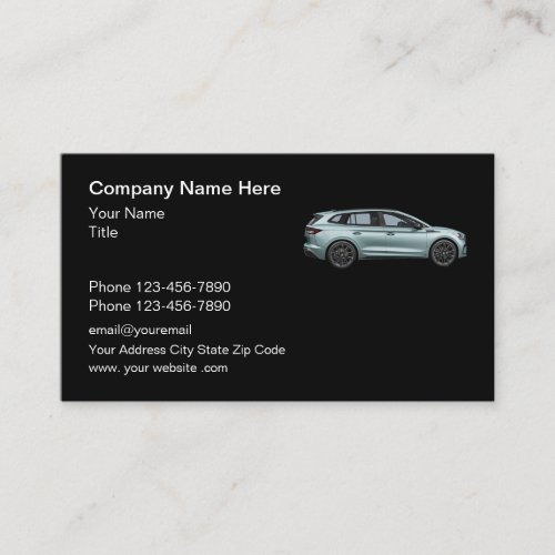 Cool Auto Broker Simple Business Cards