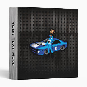Cool Auto Racing 3 Ring Binder