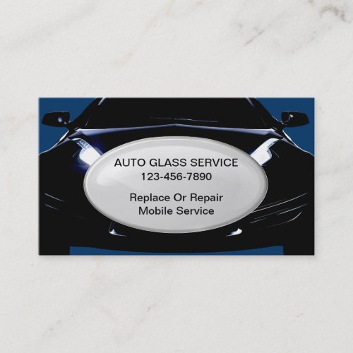 Cool Auto Windshield Repair Business Cards