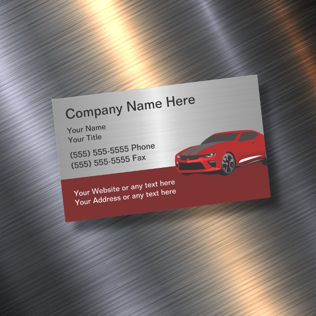 Cool Automotive Business Card Magnet (Creator Uploaded)