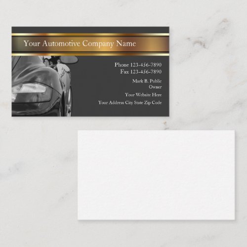 Cool Automotive Business Cards
