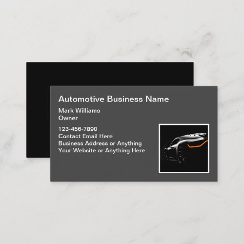 Cool Automotive Business Cards
