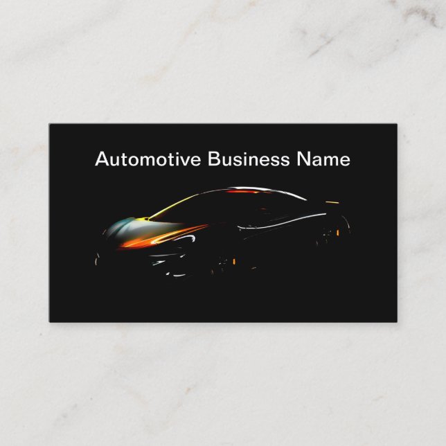 Cool Automotive Business Cards (Front)