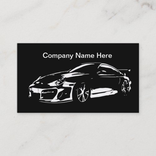 Cool Automotive Business Sports Car Business Card