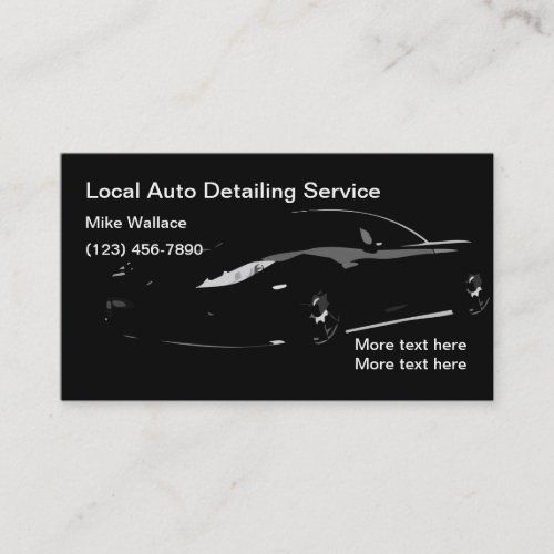 Cool Automotive Car Care Business Cards