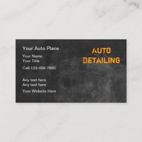 Cool Automotive Detailing Business Cards