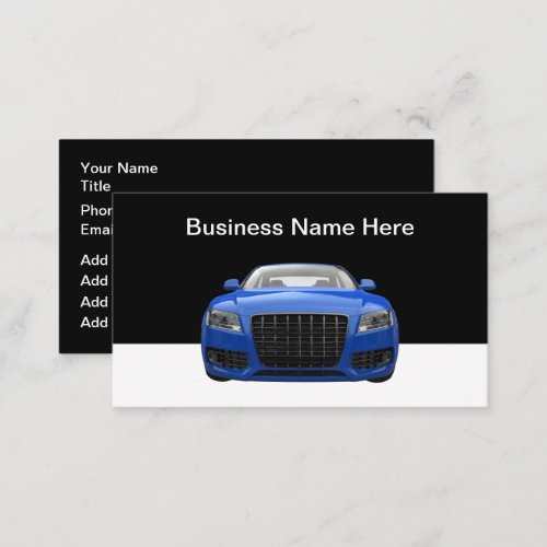 Cool Automotive Editable Business Cards