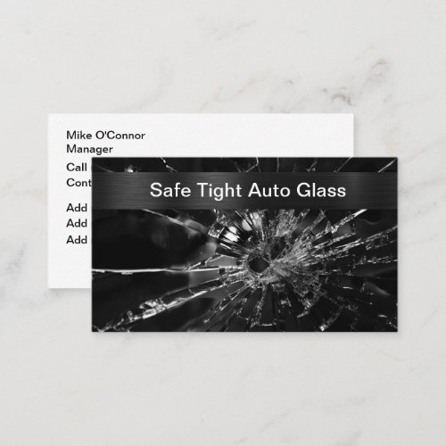 Cool Automotive Glass Repair Business Cards 
