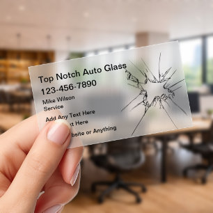 Cool Automotive Glass Repair  Clear Business Cards