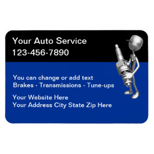 Cool Automotive Large Business Magnets