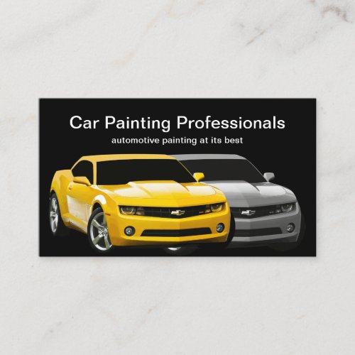 Cool Automotive Painting Service Business Card