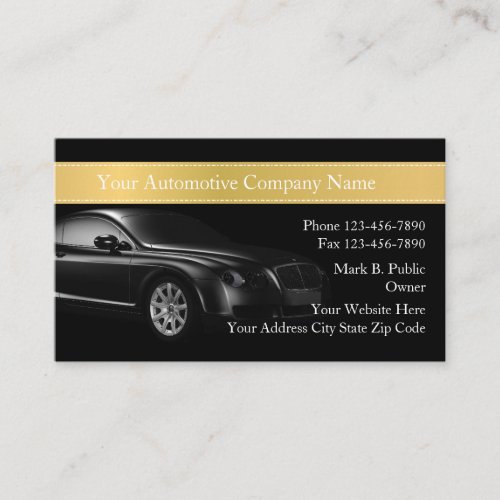 Cool Automotive Professional Business Cards