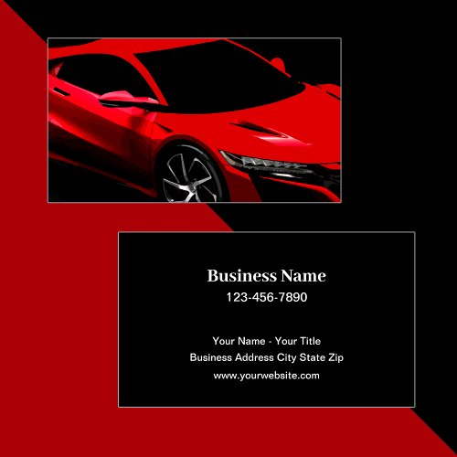 Cool Automotive Services Business Card Template