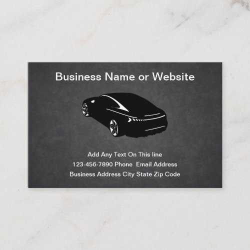 Cool Automotive Services Grunge Business Cards