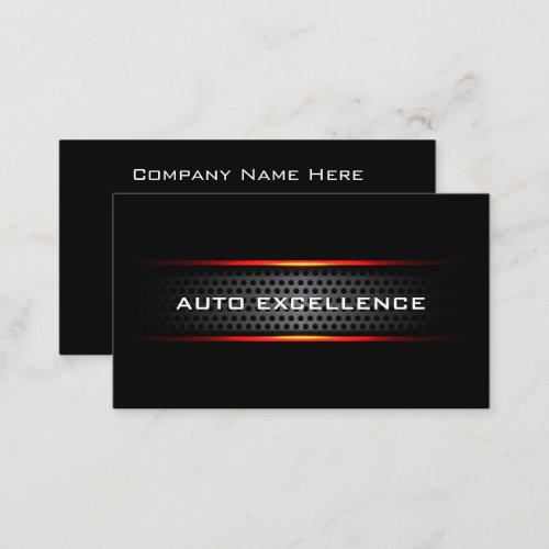 Cool Automotive Services Modern  Business Card
