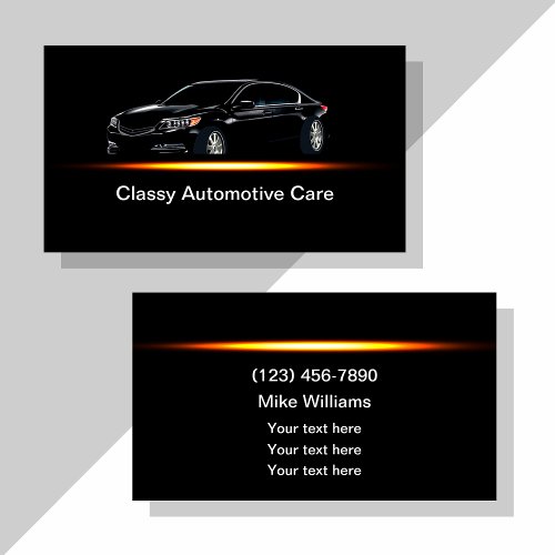Cool Automotive Services Modern Business Cards
