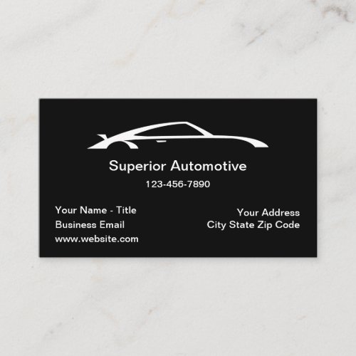 Cool Automotive Services New Business Cards