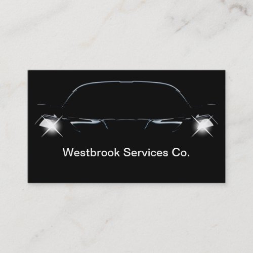 Cool Automotive Services Themed Business Card