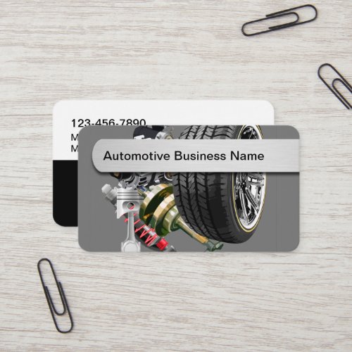Cool Automotive Theme Business Cards