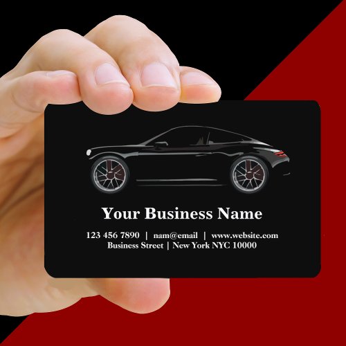 Cool Automotive Theme Business Cards Template