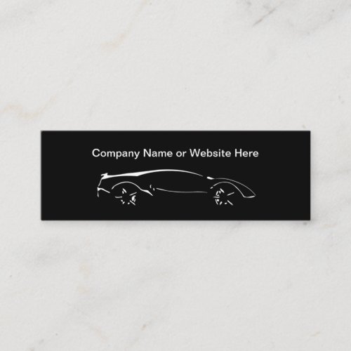 Cool Automotive Theme Compact Style Business Cards