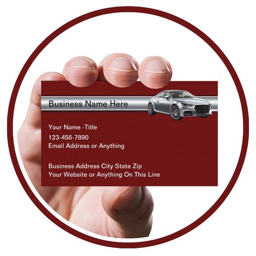 Cool Automotive Themed Business Card Design