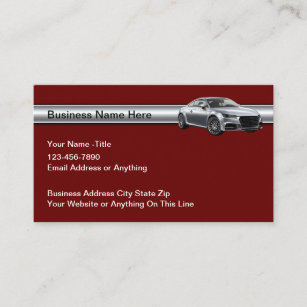 Cool Automotive Themed Business Card Design