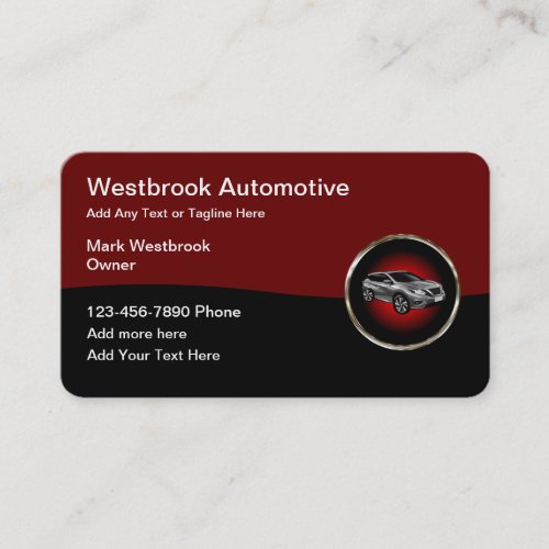 Cool Automotive Unique Business Cards