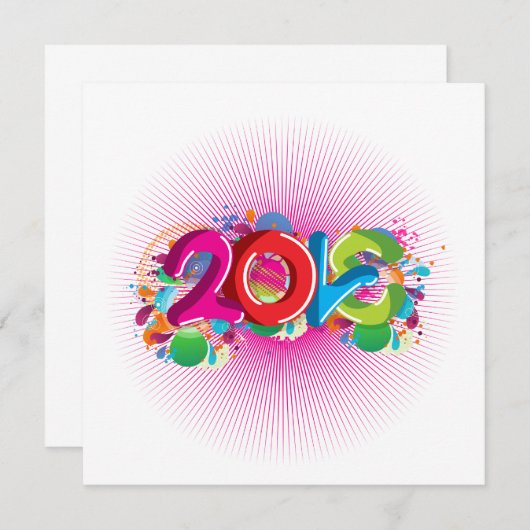 cool awesome colourful Love 2013 splatter doodles (Front/Back)