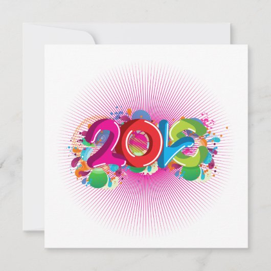 cool awesome colourful Love 2013 splatter doodles (Front)