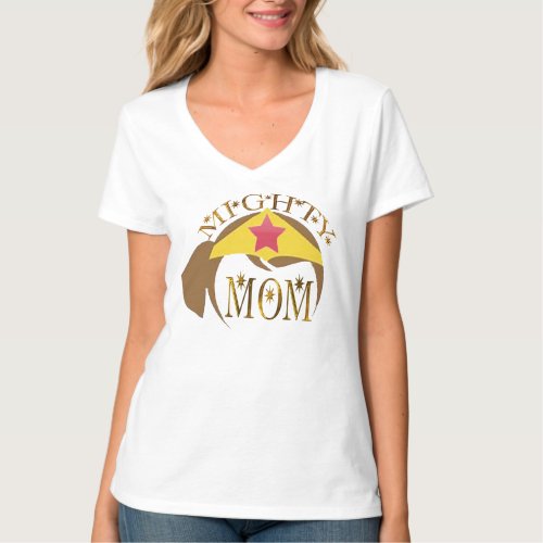 cool awesome mighty mom design T_Shirt