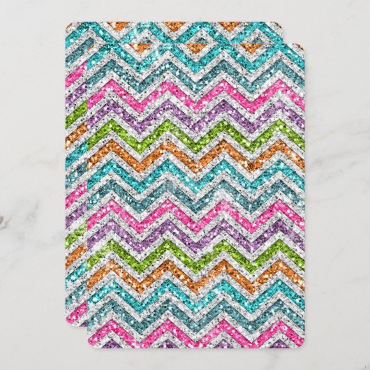 Cool awesome trendy bright colours chevron zigzag (Front/Back)