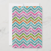 Cool awesome trendy bright colours chevron zigzag (Back)