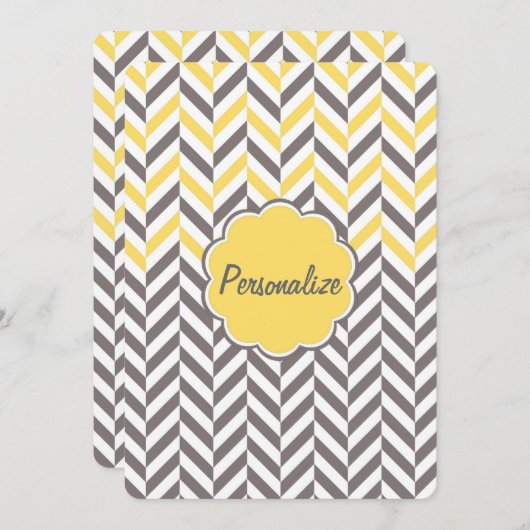 Cool awesome trendy herringbone zigzag pattern (Front/Back)