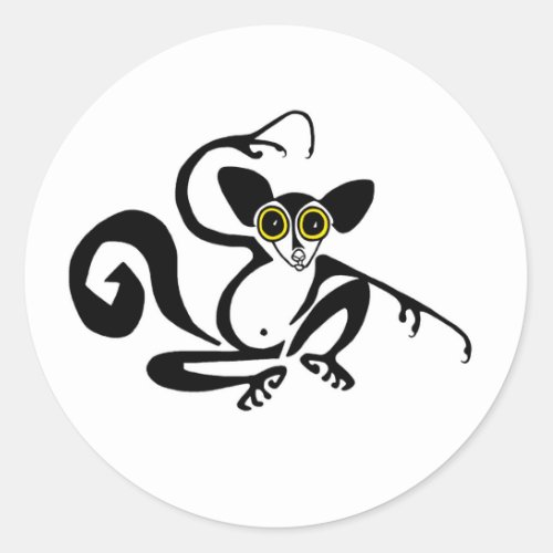Cool  AYE_AYE _ Primate _lemur _ Madagascar Classic Round Sticker