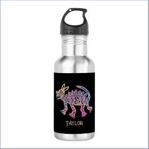 Cool Aztec Design Dog Stainless Steel Water Bottle