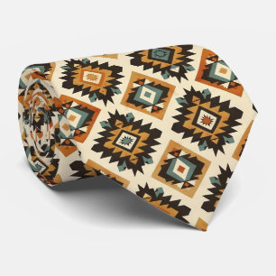 Cool Aztec Western tiled pattern  Neck Tie